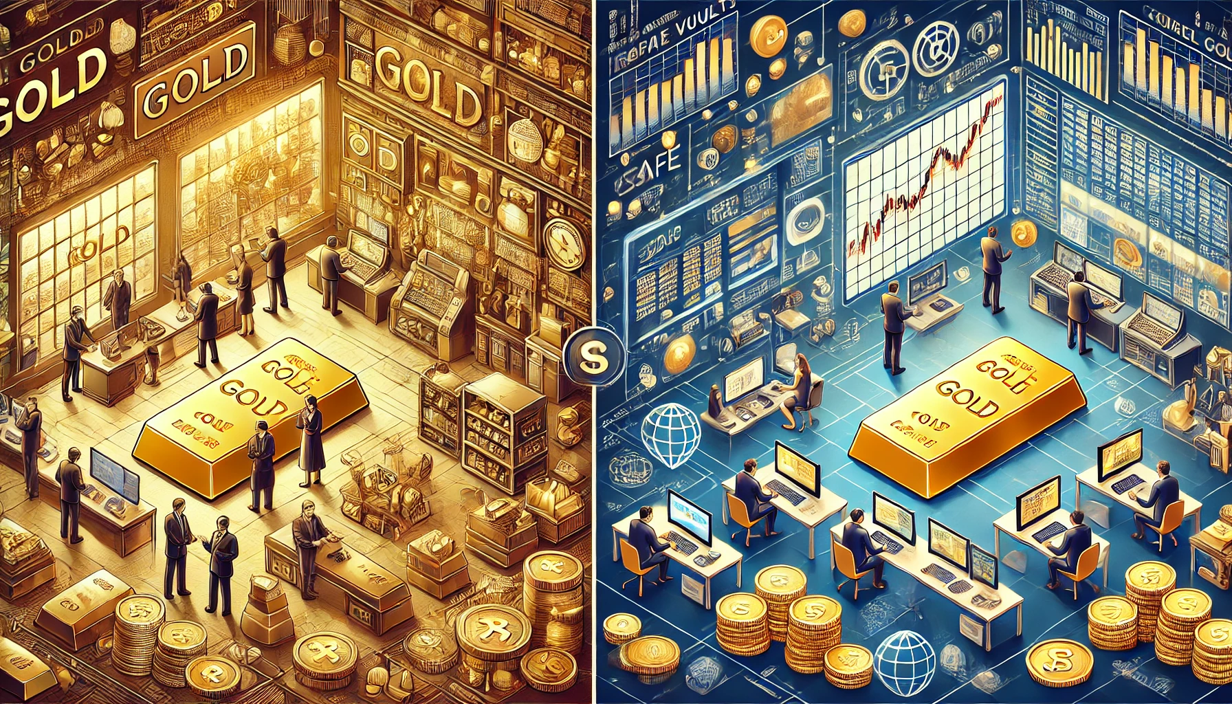 تفاوت‌های اساسی میان معاملات طلا در بازار فارکس و بازار فیزیکی