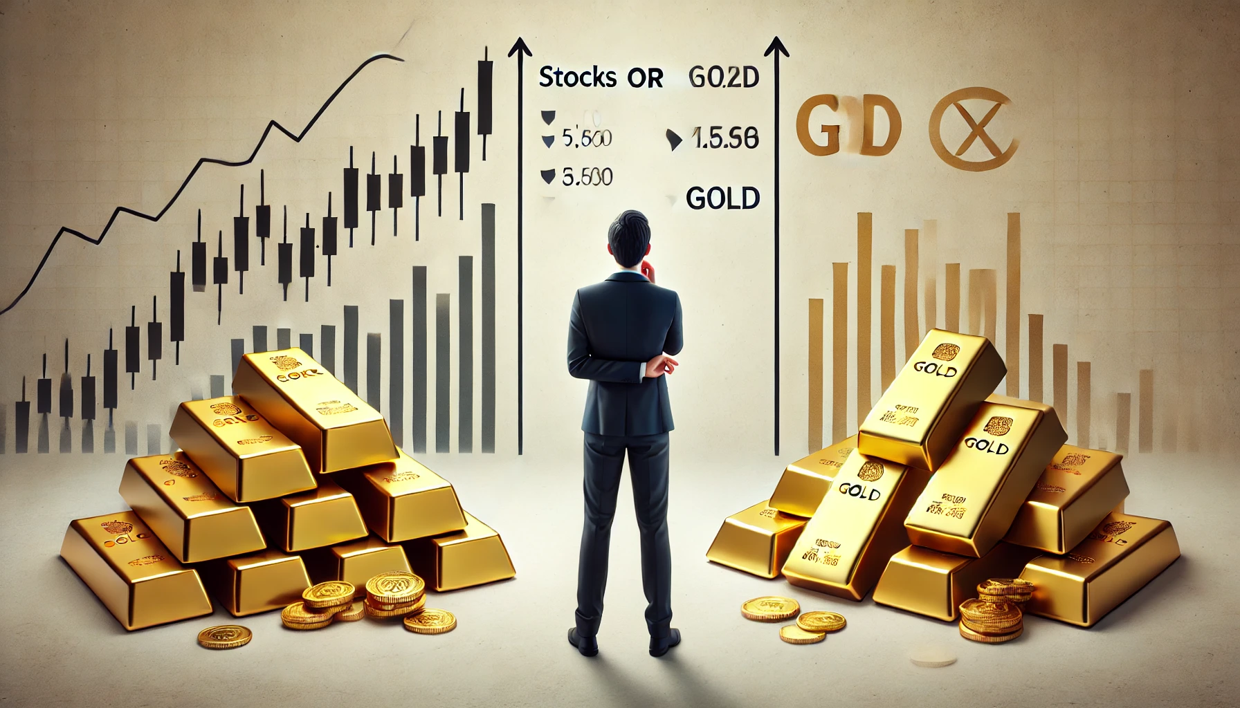 بررسی جامع: طلا یا سهام؟ بهترین گزینه برای معامله‌گران کوتاه‌مدت