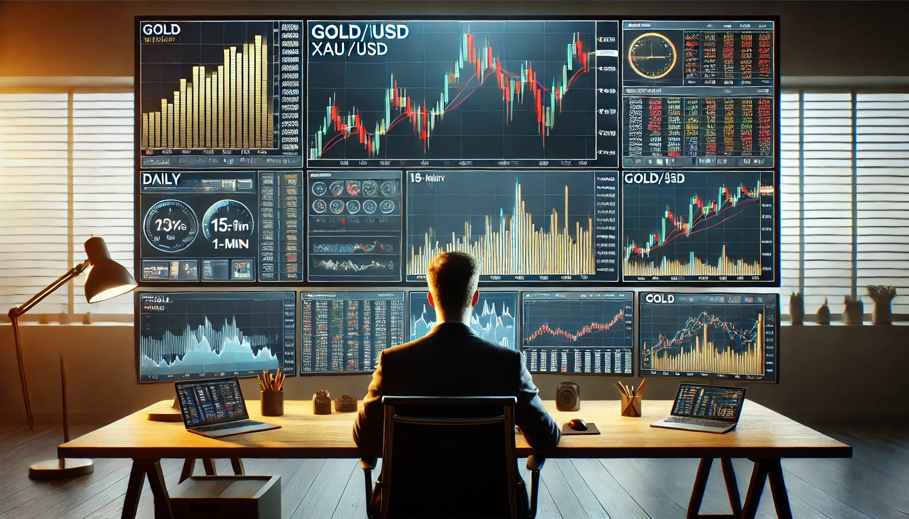 تحلیل روندهای بلندمدت و کوتاه‌مدت در ترید طلا با روش‌های ترکیب تحلیل زمانی مختلف