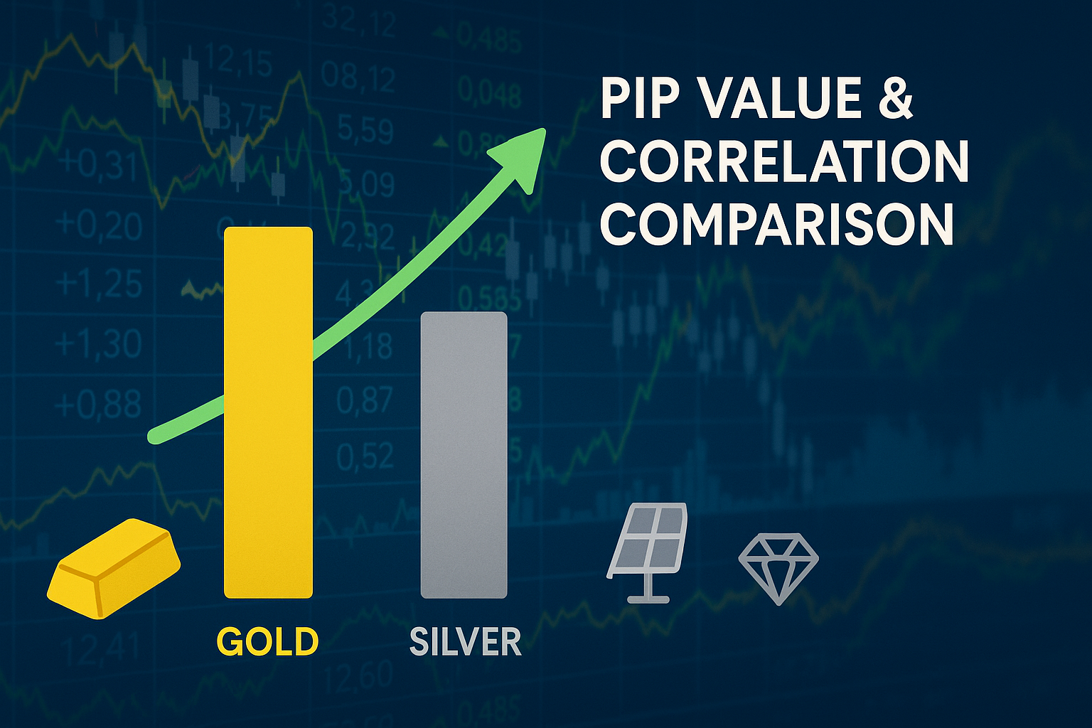 مقایسه تخصصی چارت طلا و نقره: شباهت‌ها، تفاوت‌ها و نکات کلیدی برای تریدرها