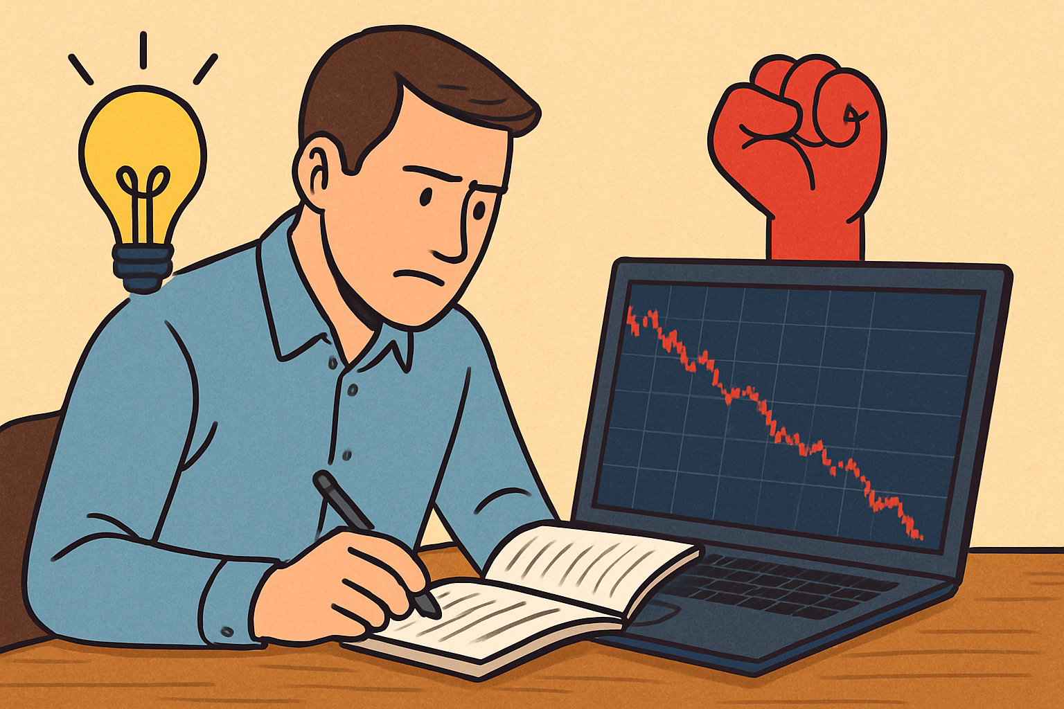 چطور ذهن خودمون رو برای پذیرش ضرر در ترید آماده کنیم؟